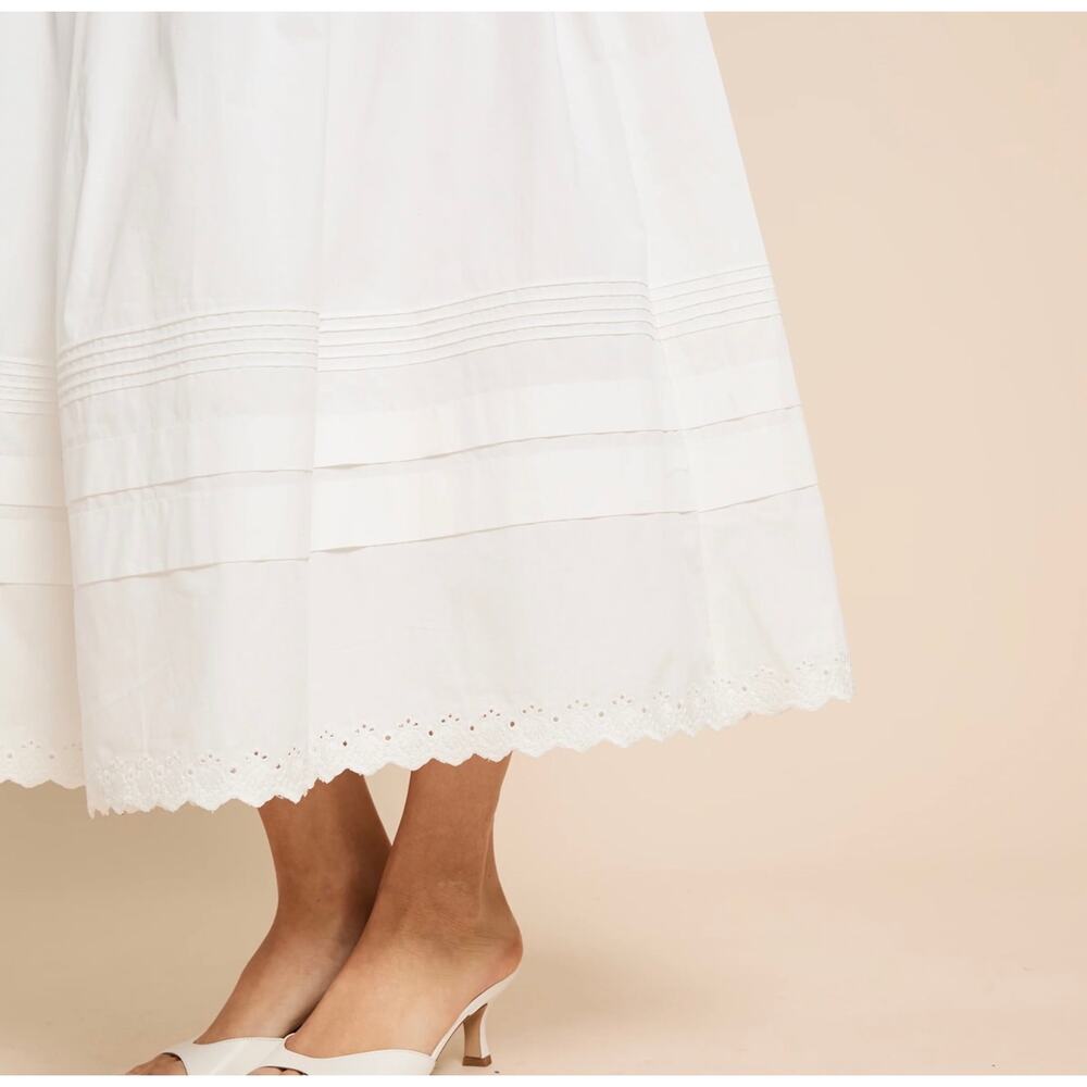 New O.P.T Beth white maxi skirt $172 size 2 - Picture 4 of 7